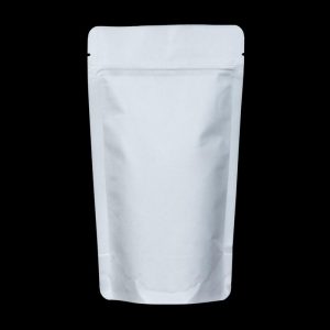 70g-A- White Matt Stand Up Pouch - 110mm(W) x 185mm(H) + 65mm(G)