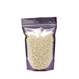 250g Clear Purple Shiny Stand Up Pouch